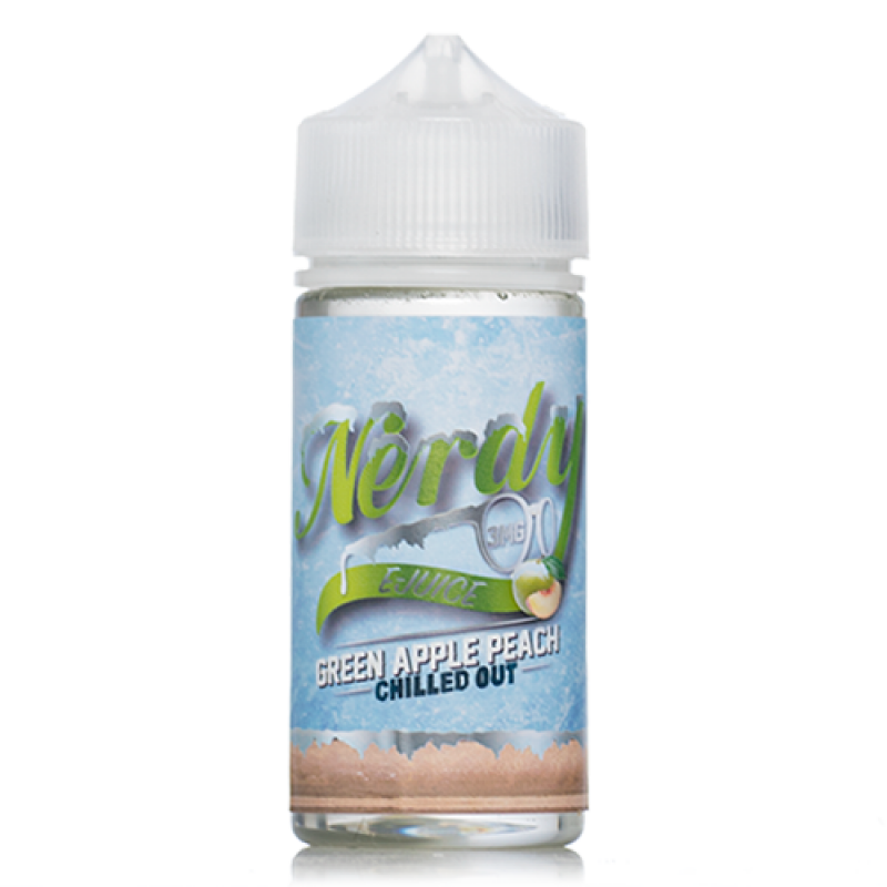 Green Apple Peach Chilled Out Nerdy E-Juice 100mL