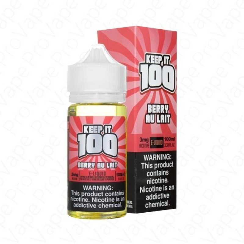 Berry AU Lait (Strawberry Milk) Keep It 100 100mL