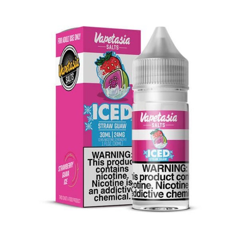 Iced Straw Guaw Vapetasia TFN Salt Nic E-Juice 30ml