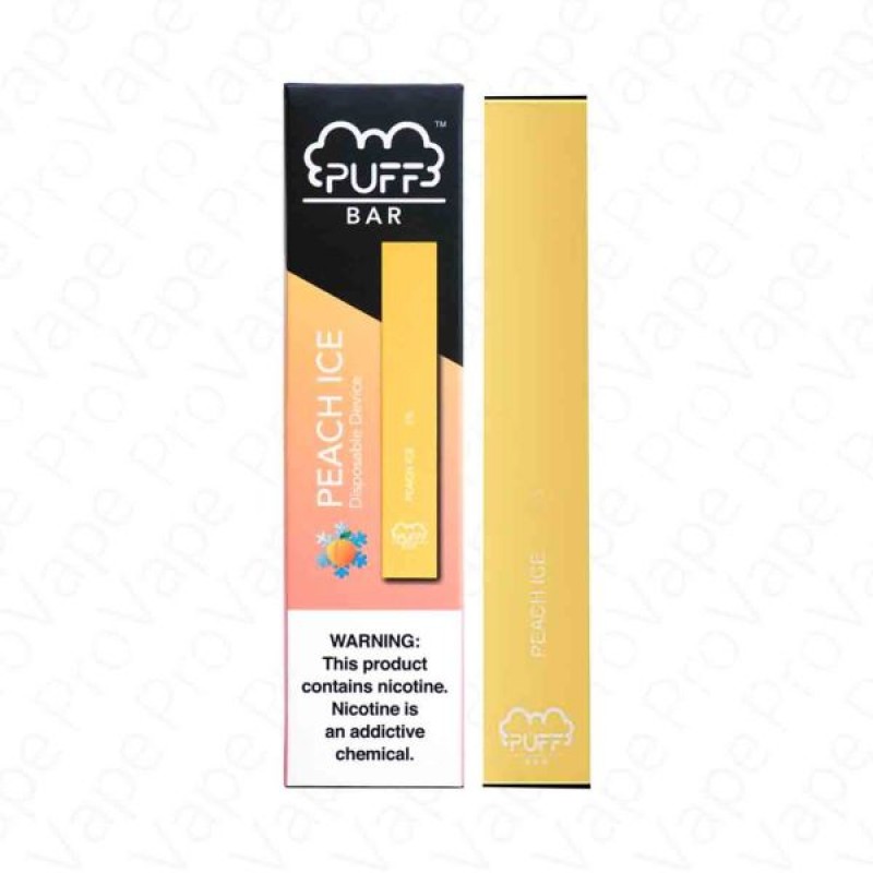 Peach Ice Puff Bar Disposable Pod Device 5%