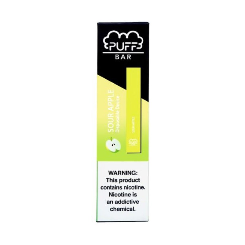 Sour Apple Puff Bar Disposable Pod Device 5%