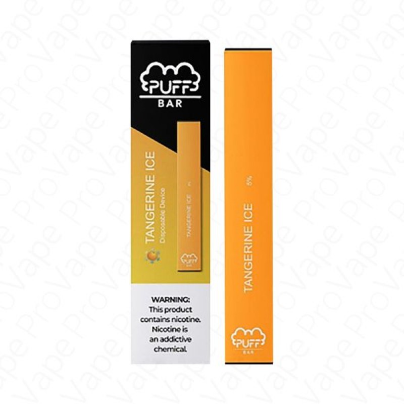 Tangerine Ice Puff Bar Disposable Pod Device 5%